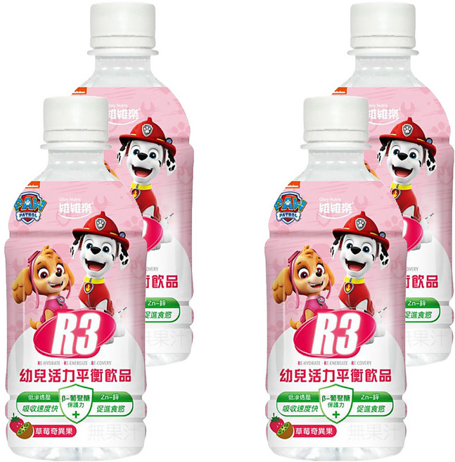 Glory Nutria 維維樂 R3幼兒活力平衡飲 草莓奇異果口味, 350ml, 4瓶
