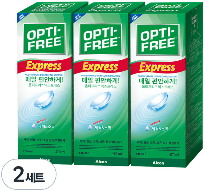 옵티프리 익스프레스 렌즈 세정액, 470ml, 6개