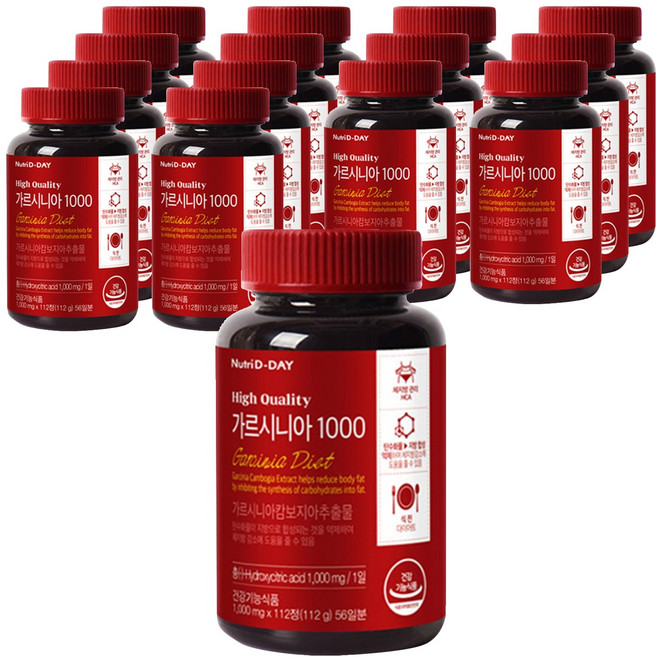 Nutri D-DAY 藤黃果 1000, 112錠, 15個
