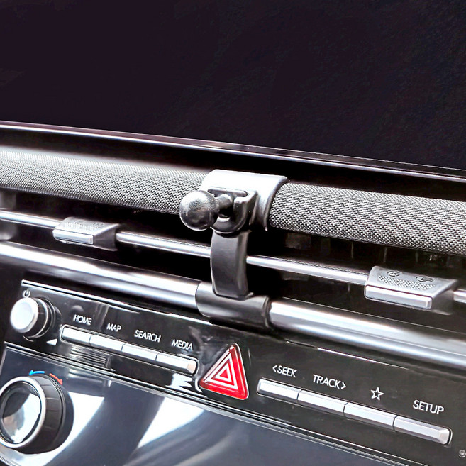 옵시디언 현대 투싼 NX4 페이스리프트 중앙송풍구 핸드폰 거치대 전용마운트, 1개