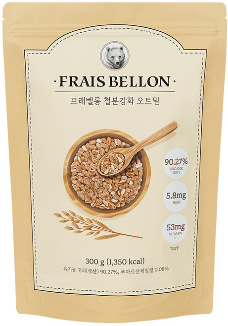 프레벨롱 철분강화, 오트밀, 300g, 1개