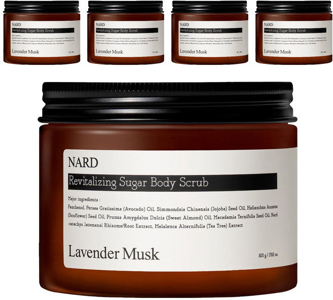 나드 리바이탈라이징 슈가 바디 스크럽 라벤더머스크, 500g, 5개