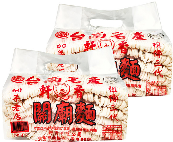 軒香 關廟麵, 1.2kg, 2包