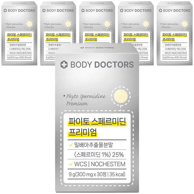 바디닥터스 파이토 스페르미딘 프리미엄, 30정, 6개