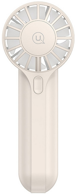 USAMS 優勝仕 高速手持迷你電風扇 1200mAh電池 三檔風力, ZB288, 米色