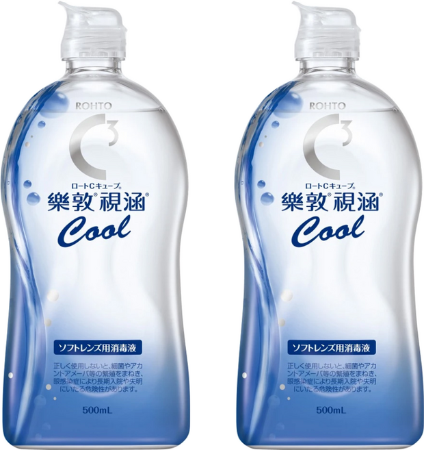 ROHTO 樂敦 視涵 清涼滋潤多效保養液, 500ml, 2瓶