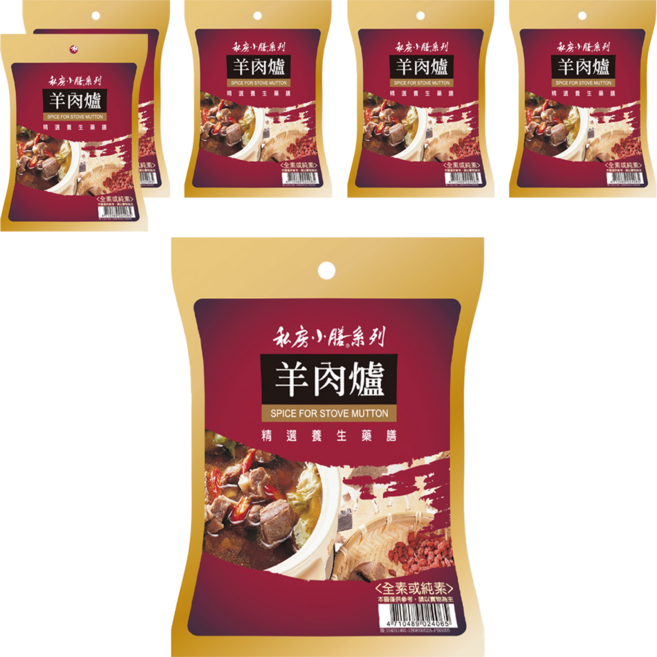 飛馬 羊肉爐, 50g, 6包