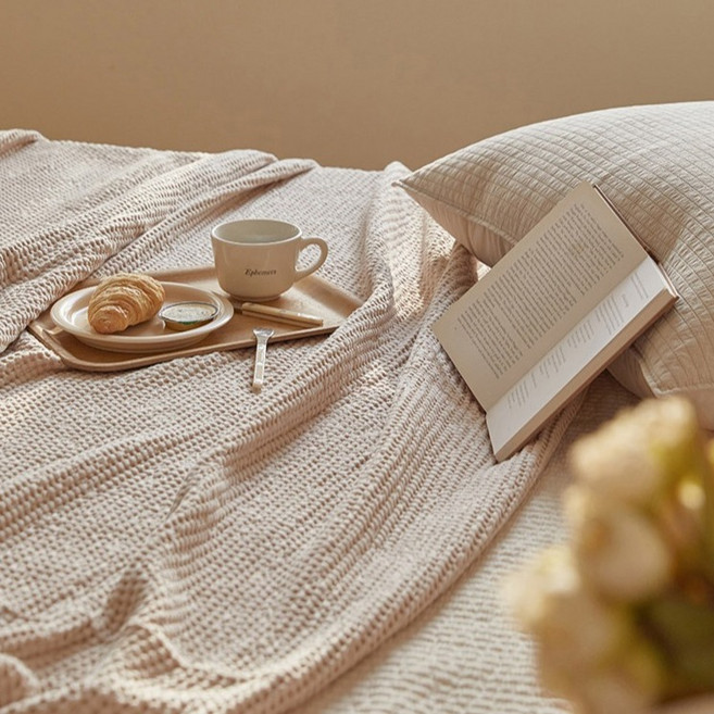 마틸라 마일드 모달 와플 홑이불, 오트밀