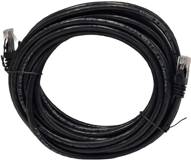 POLYWELL 寶利威爾 CAT6 高速網路線 RJ45 福祿克認證 PW15-W58-N070, 黑色, 1條, 7m