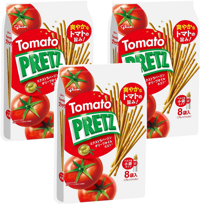 Glico 格力高 PRETZ 蕃茄脆棒, 109.6g, 3袋
