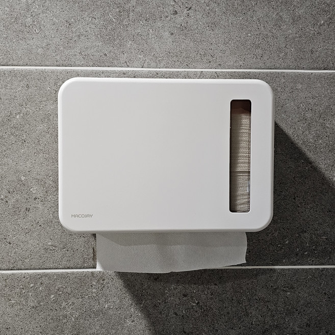 마코제이 무타공 슬림 핸드타올 케이스, 화이트, 1개