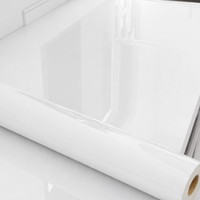 오펠리어 대리석 패턴 단열 방습 시트지, 펄화이트