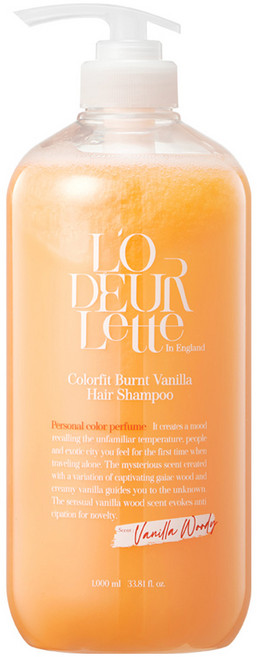 로더렛 인 잉글랜드 컬러핏 번트 헤어 샴푸 바닐라우디, 1L, 1개