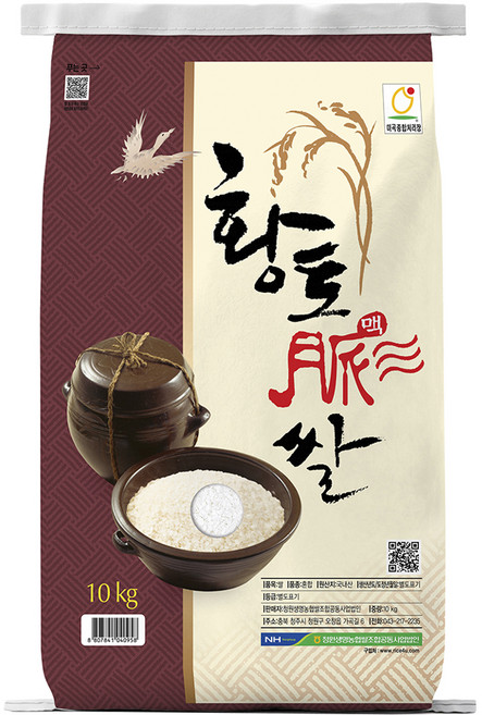 청원생명농협 황토맥쌀 백미 상등급, 10kg, 1개