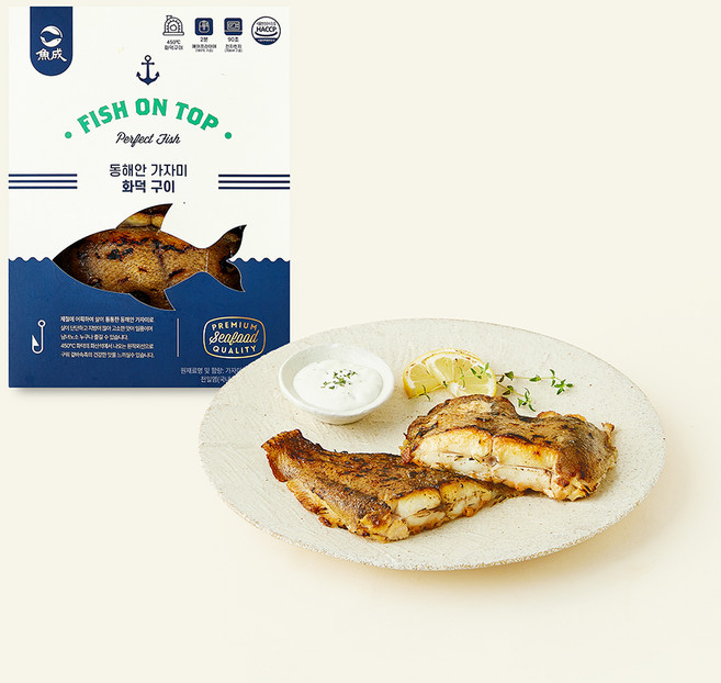 피쉬온탑 동해안 가자미 화덕 구이 (냉장), 190g, 1개