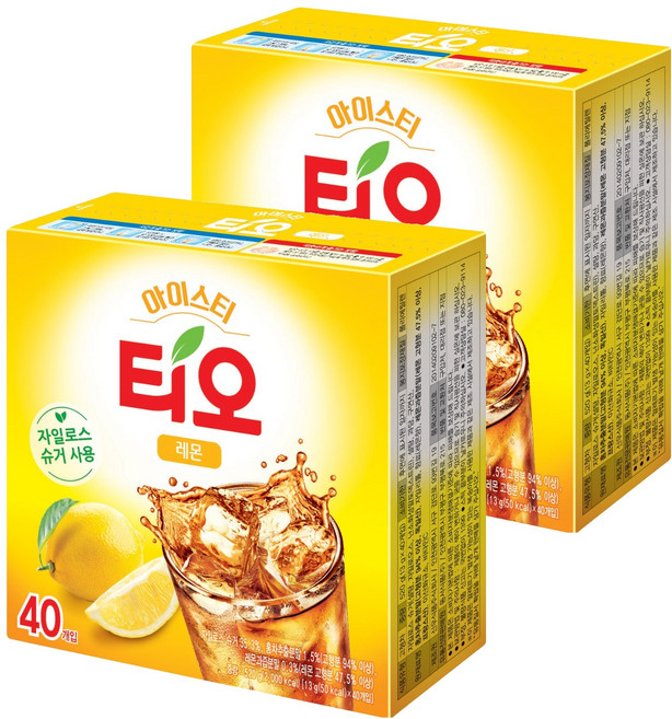 동서티오 아이스티 분말 레몬맛, 13g, 40개입, 2개, 520g