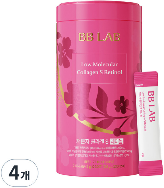 BB LAB 科研 小分子膠原蛋白S視黃醇, 4個, 60g