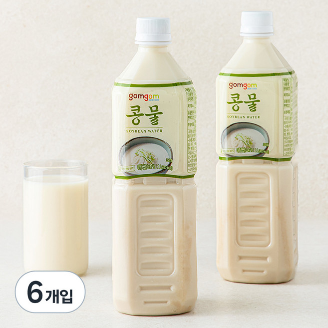 곰곰 국산 콩물, 1L, 6개입