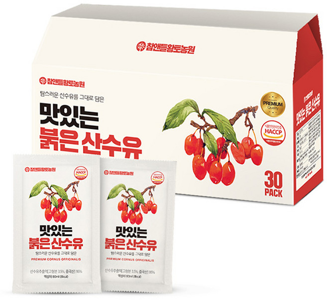 황토농원 맛있는 붉은 산수유 건강즙, 2.4L, 1개