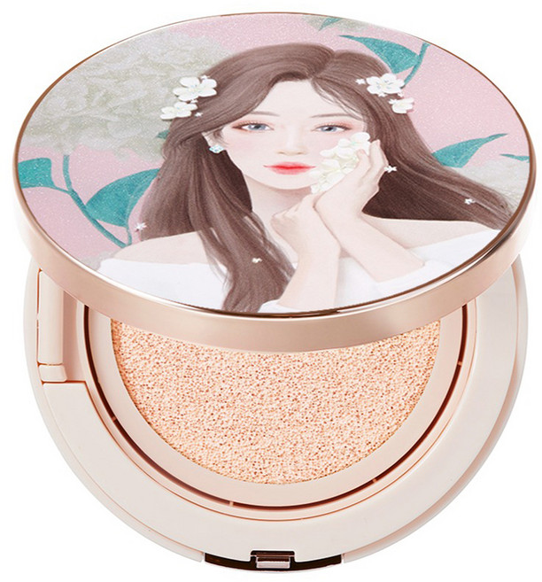 메이크업헬퍼 앰플 글로우 쿠션 파운데이션 23g, 21호 피치, 1개