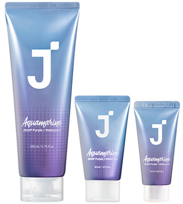 J'SOOP Purple J Aquamarine 免沖洗護髮膜組 含5種蛋白質 水漾花香, 1組