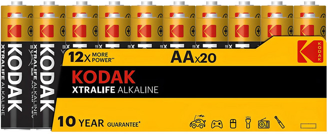 코닥 XtraLife 알카라인 AA건전지, 20개입, 1개