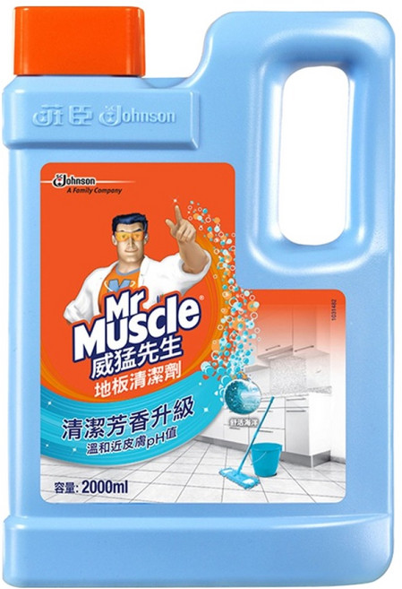 Mr Muscle 威猛先生 地板清潔劑 舒活海洋, 2L, 1瓶