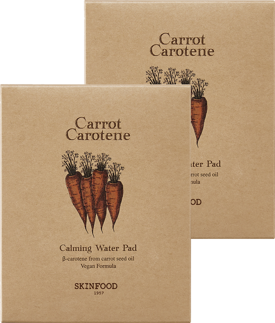 SKINFOOD 胡蘿蔔調理清透爽膚棉 2片, 5包, 2盒