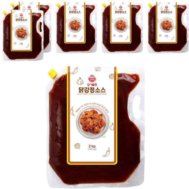 오뚜기 오쉐프 닭강정소스, 2kg, 6개