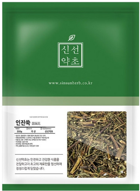 신선약초 국내산 인진쑥 사철쑥 건조 원물, 300g, 1개