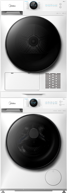 마이디어 드럼 세탁기 MF200W120B/WW-KR 12kg + 건조기 MD200H100B/WW-KR 10kg + 무타공 건조기 설치 키트 세트 방문설치, 화이트