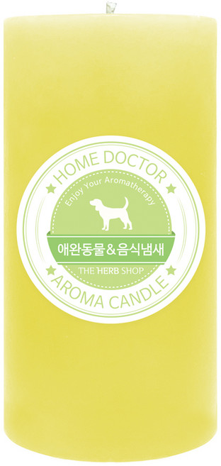 더허브샵 홈닥터 아로마 캔들, 애완동물&음식냄새, 570g, 1개
