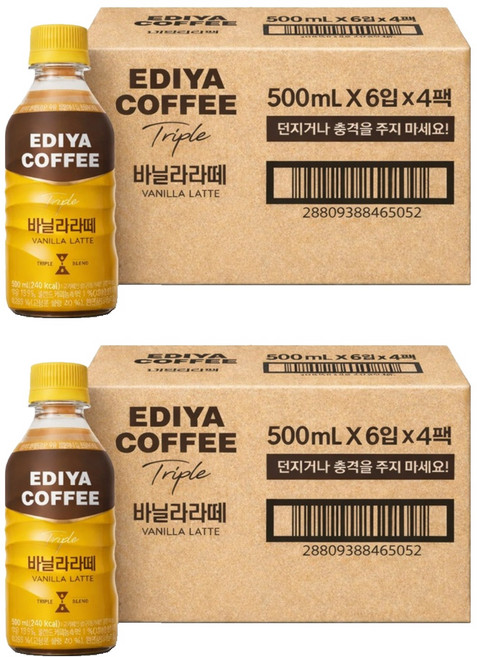 이디야 트리플 바닐라라떼, 500ml, 48개