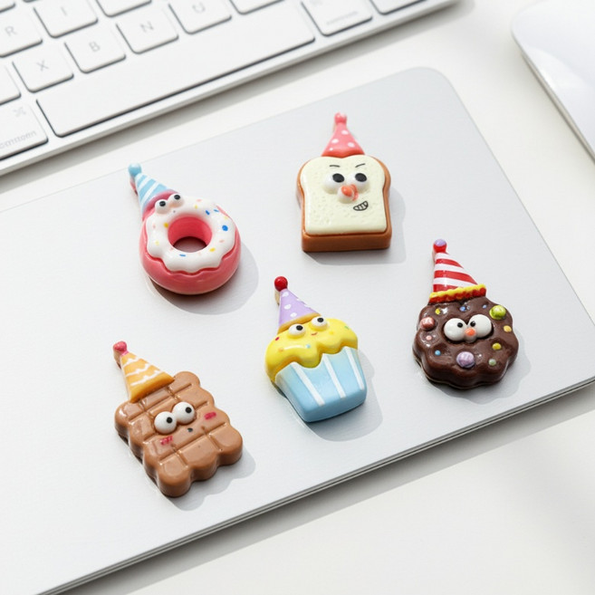 벤프 Home 쿠키 냉장고 자석 5종 세트, 혼합색상