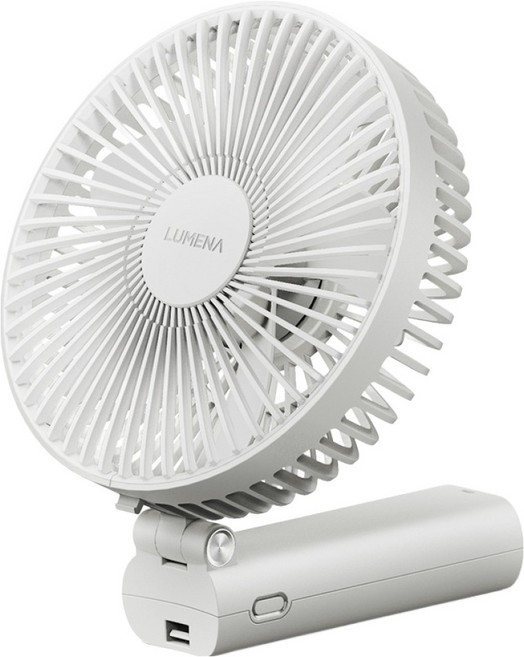 루메나 폴더블 휴대용 선풍기, FAN PRO MAX, 크림화이트