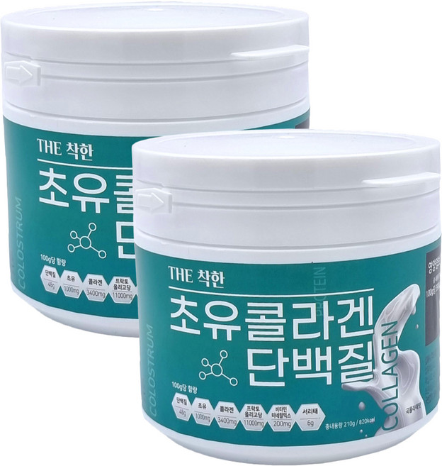 初乳膠原蛋白補充粉, 210g, 2個