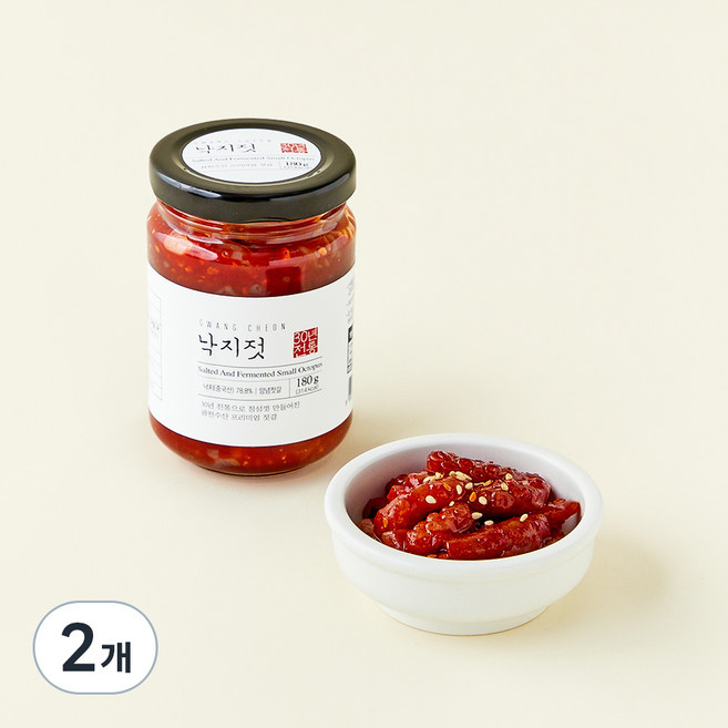광천 낙지젓, 180g, 2개