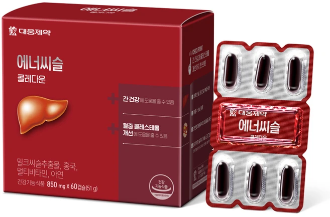 대웅제약 에너씨슬 콜레다운, 60정, 1개 - 쿠팡