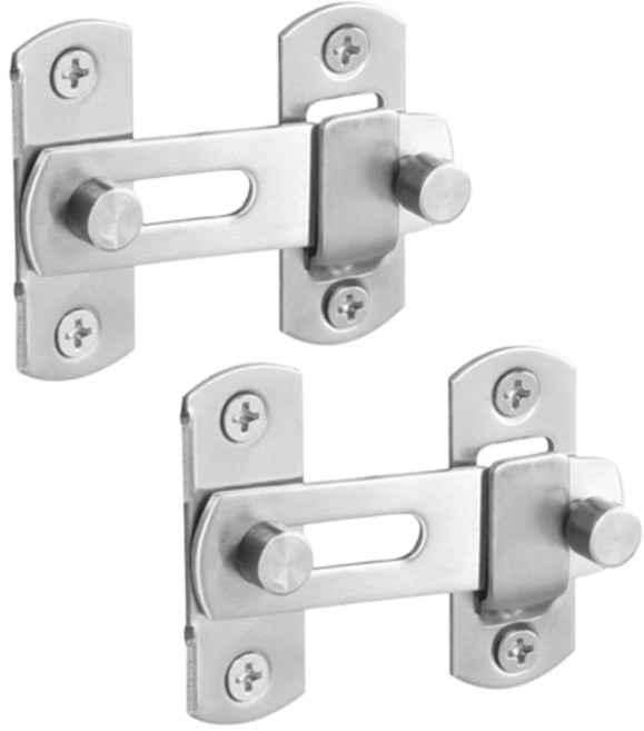 온트리 스테인리스 현관문 잠금장치 일자형, 2개