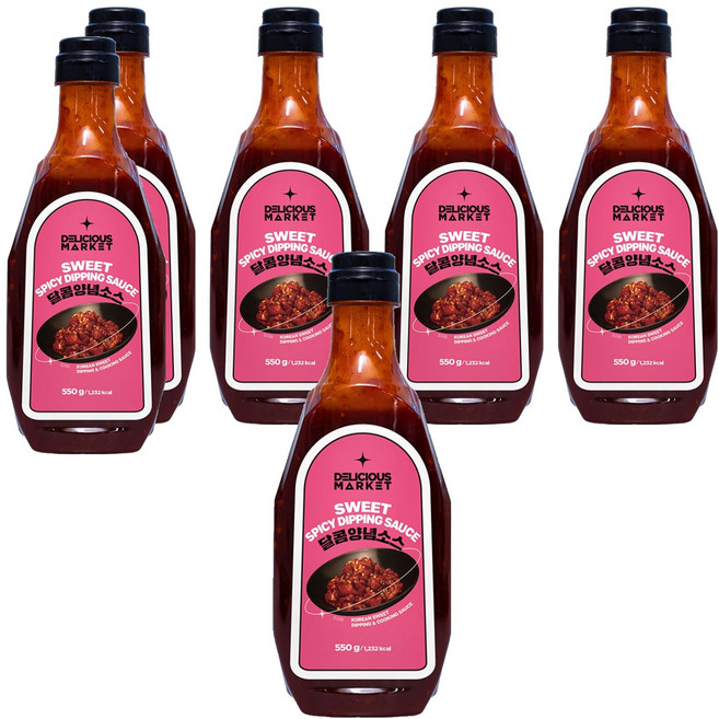 딜리셔스마켓 달콤양념소스, 550g, 6개