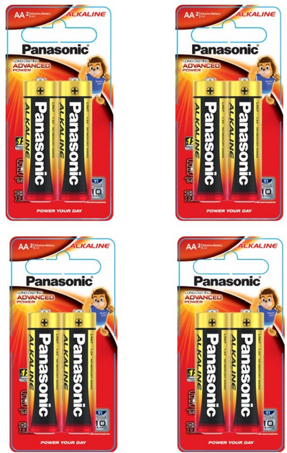 파나소닉 알카라인 AA 건전지, 2개입, 4개