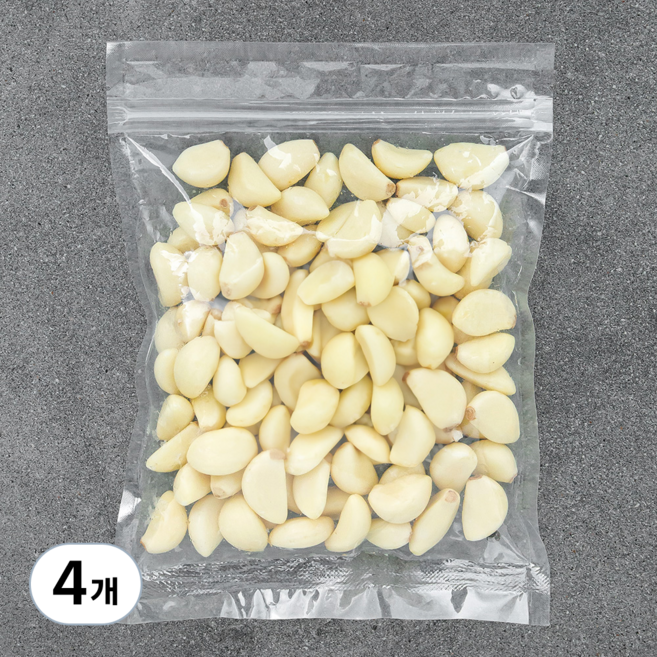 국내산 깐마늘, 300g, 4개