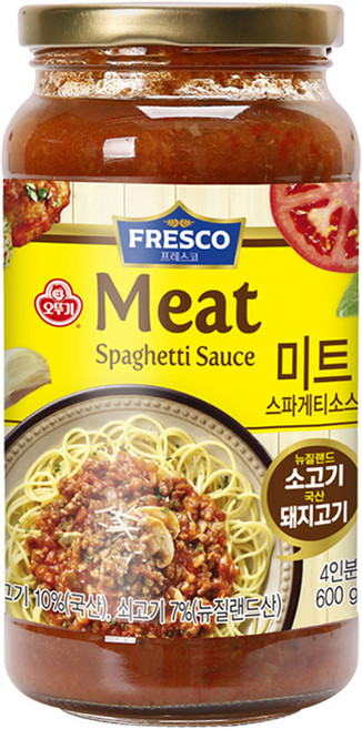 오뚜기프레스코 미트 스파게티소스, 600g, 1개