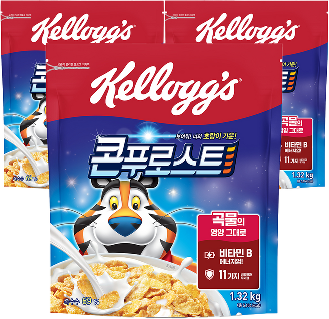 콘푸로스트 시리얼, 1.32kg, 3개