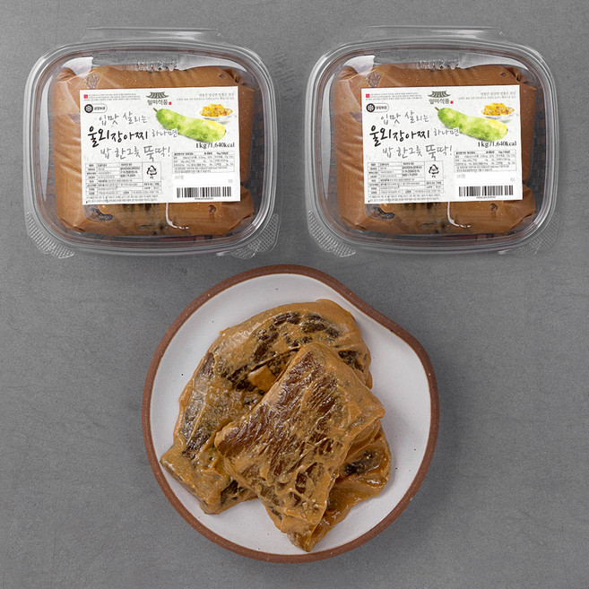 일미식품 군산 참 울외장아찌, 1kg, 2개
