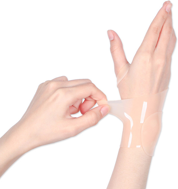 바디프로 남녀공용 실리콘 손목보호대 살색, 2개