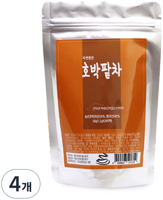 아이앤티 호박팥차 사각티백, 1.2g, 20개입, 4개