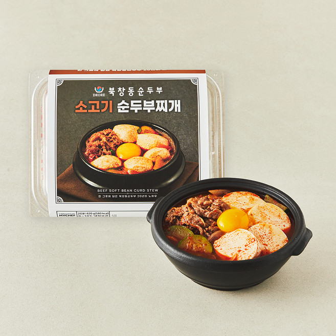 마이셰프 북창동 소고기 순두부찌개 밀키트 2인분, 620g, 1개