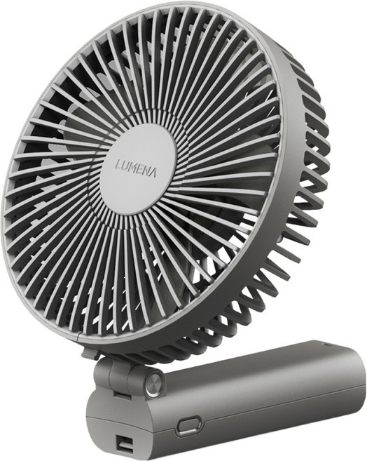 루메나 폴더블 휴대용 선풍기, FAN PRO MAX, 다크그레이