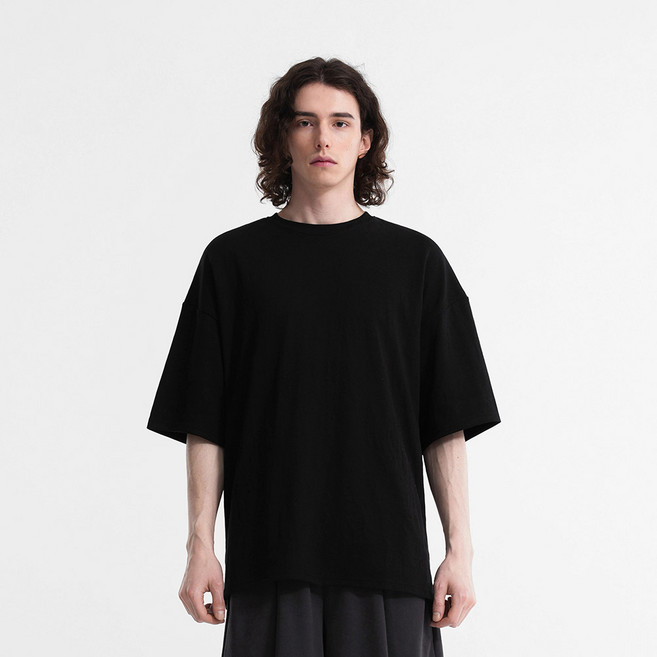 제이에이치스타일 남녀공용 통기성 오버핏 무지 반팔 티셔츠 JHROK130